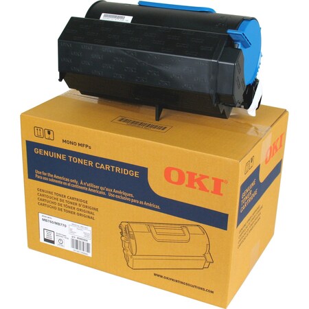 Oki Oki Black Toner For Mb760+, Mb760+ Wireless, Mb770+, Mb770F+, Mb770Fx+ 45460509